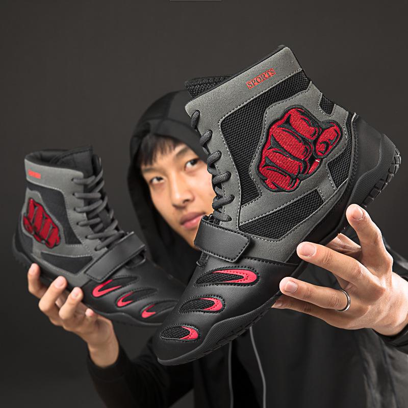 Unisex Non-slip Boxing and Wrestling Shoes - Lightweight, Wear-resistant, Anti-fall Design