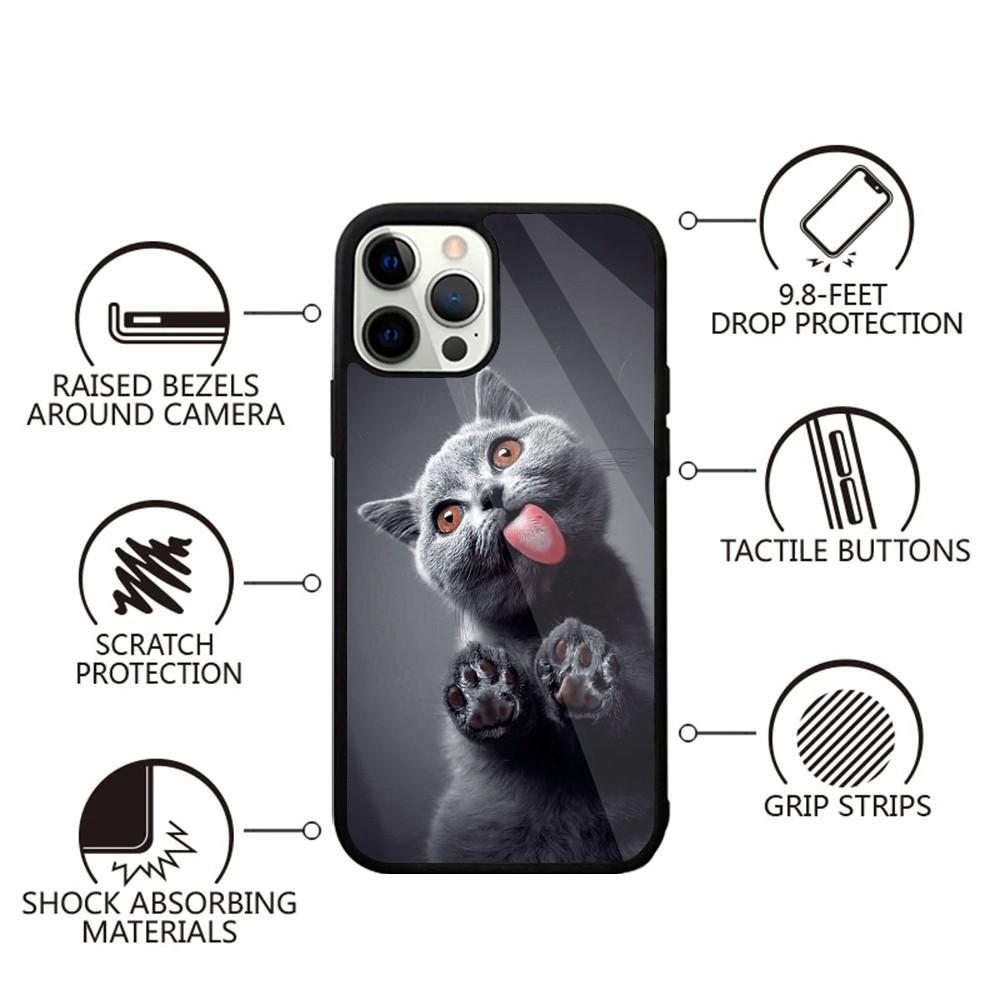 

Animal Pet Cat Cute Phone Case For iPhone 16,15,14,13,12,11,Plus,Pro,Max,Mini Magsafe Magnetic Wireless Charging iPhone12PRO