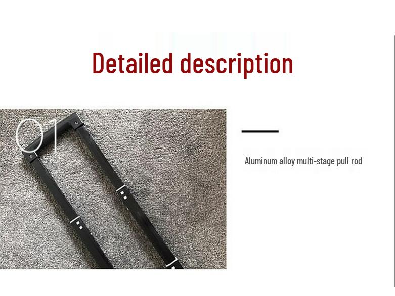 Aluminum-Magnesium Alloy Multi-Functional Carry-on Trolley Suitcase for Photography