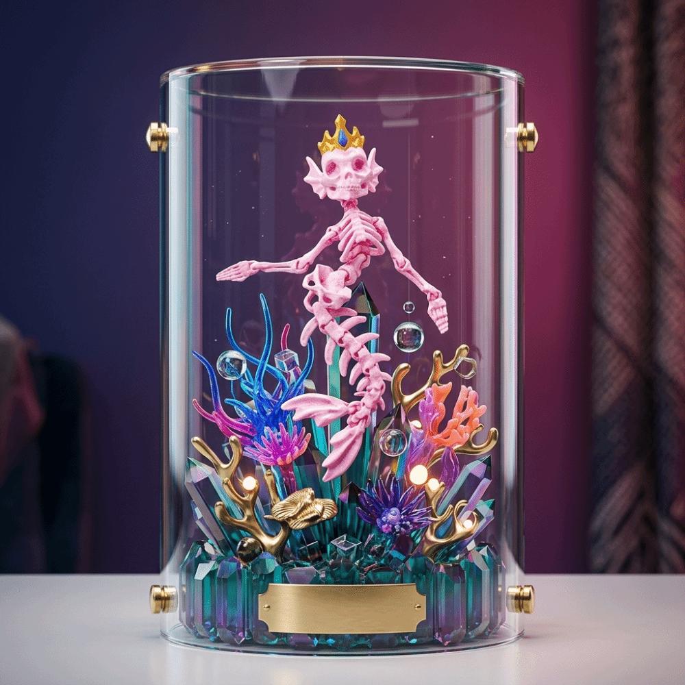 Lightweight Sturdy Material 3D Printed Mermaid Skeleton Movable Bone Figure Party Layout