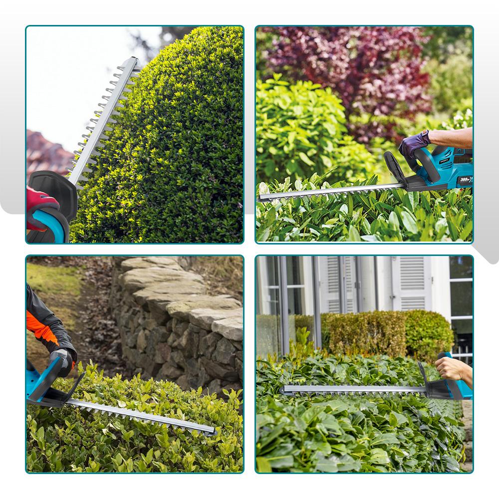 YOFIDRA 2000W Electric Hedge Trimmer 15000RPM Lawn Mower Garden Landscaping Hedge Pruner Trimmer Tool For Makita 18V Battery