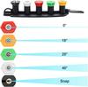 5Pcs 1/4" Quick Connect Garden High Pressure Washer Spray Nozzle 0 15 25 40 65 Degree Watering Soap Nozzle Tip Garden Cleaning