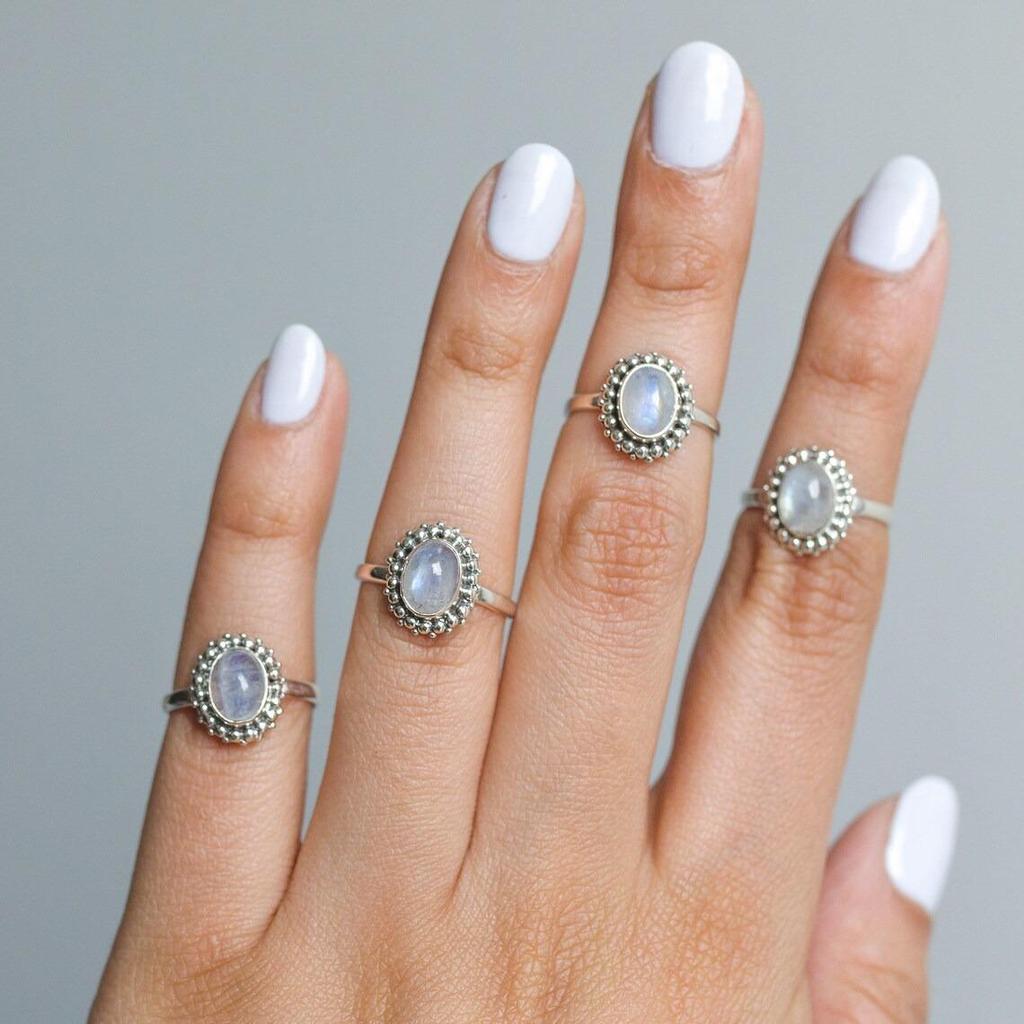 Five Finger Baguette Birthstone Ring by Sunrise Jewelrs • Best Friend Gift • Anniversary Gift • Adjustable Personalized Gemstone Ring