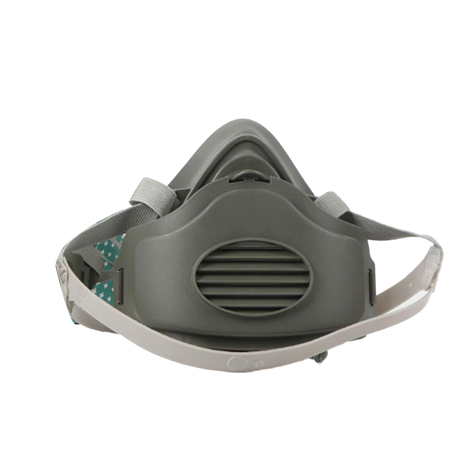 

Reusable Respirator Dust Proof Rubber Breathable Washable Industrial Half Facepiece for Coal Mine Work 60PCS Filter