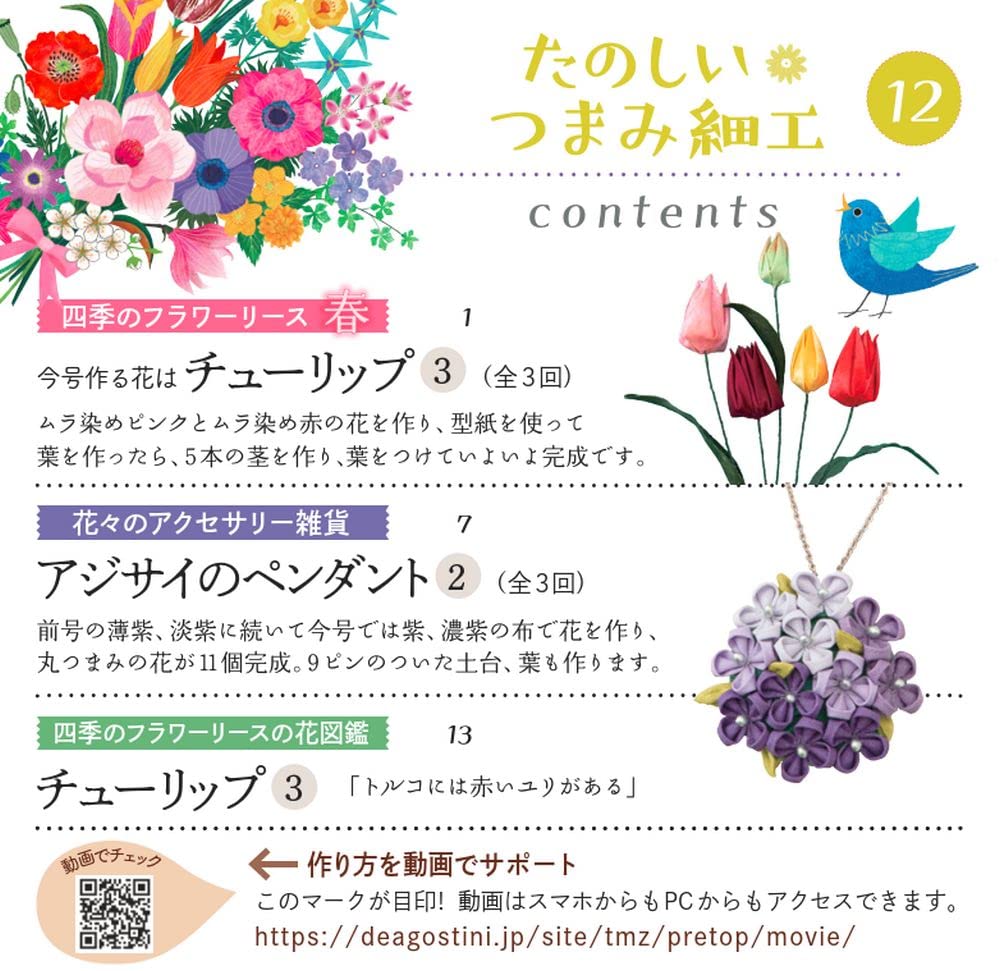 Fun Tsumami Zaiku 12 No. [Encyclopedia] (with kit)