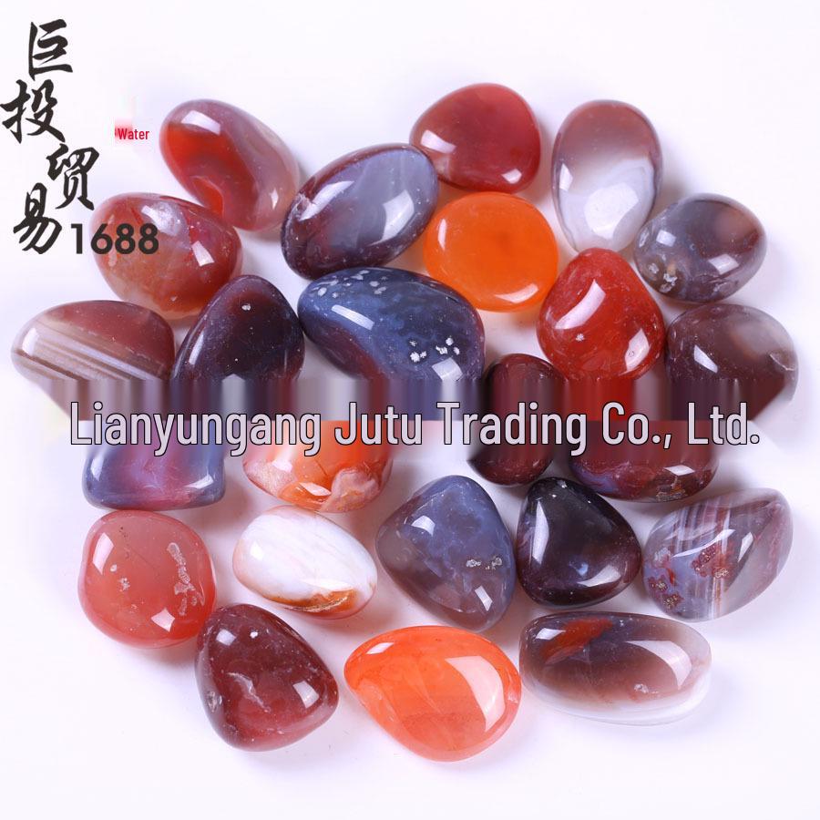 

Natural Non-Red Agate Freeform Cabochon Incense Holder and Worry Stone for Landscaping and Decor.