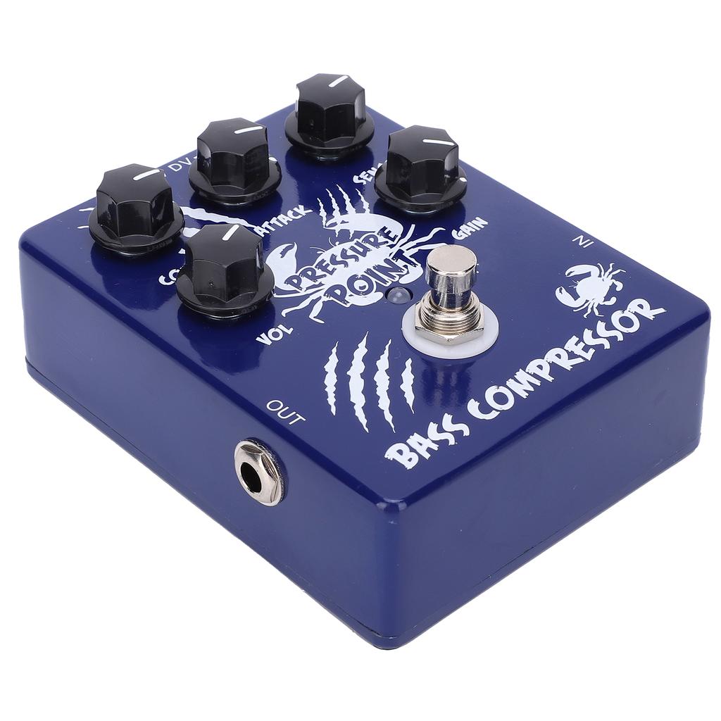 Bass Compressor Pedal Pressure Point Effect True Bypass AluminiumAlloy Shell CP45