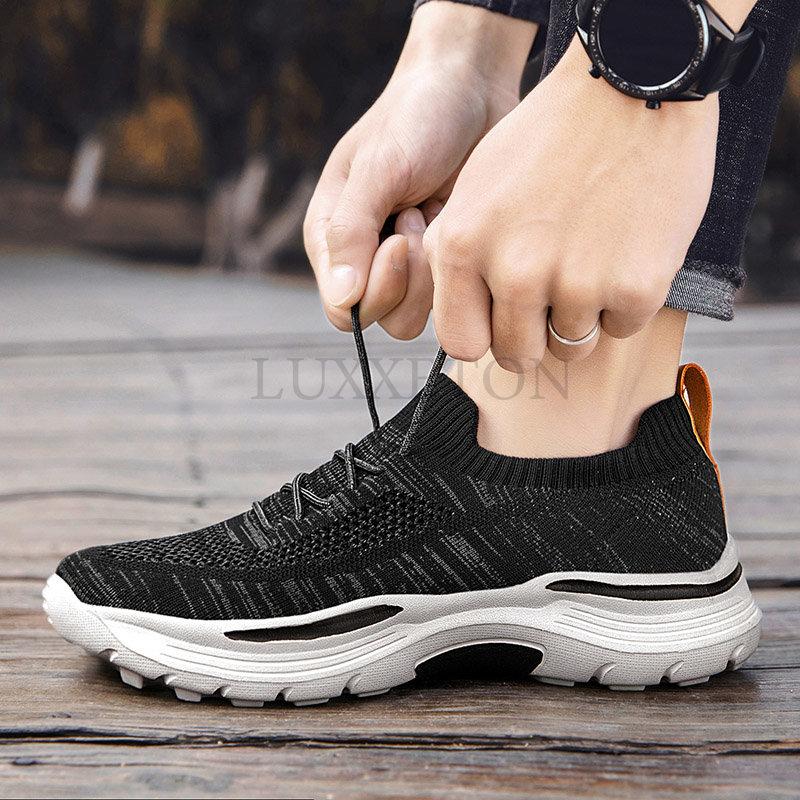 Men Casual Shoes Comfortable Mesh Shoes Summer Breathable Men Loafers Wide Slip On Walking Shoes Men Tenis Zapatillas Hombre