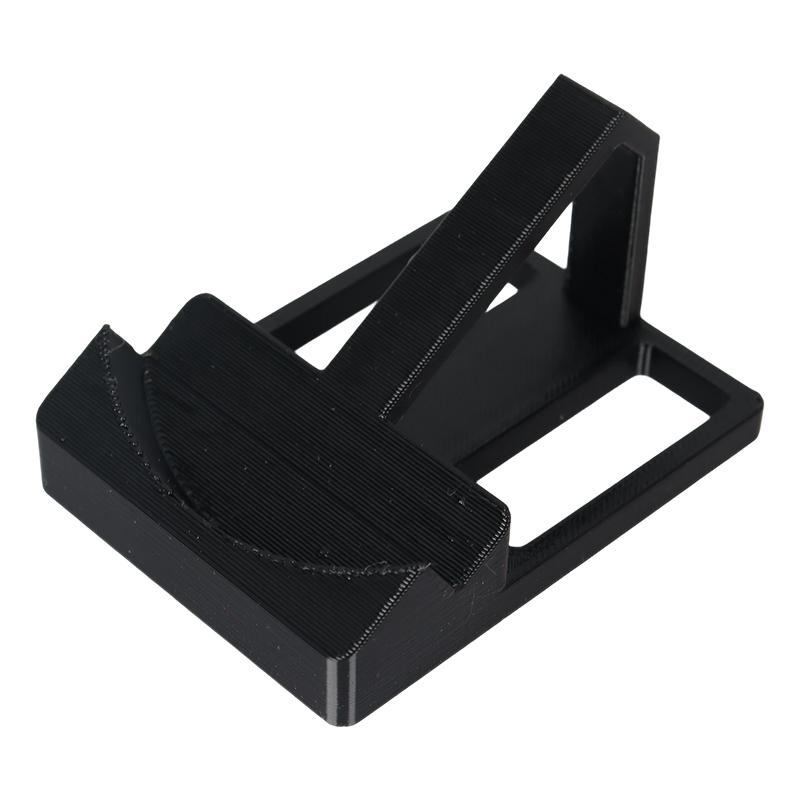 

1pc Desktop Mouse Stand Fashionable 3D Printed Black Plastic Mouse Base Storage Racks For Office Home Workspaces