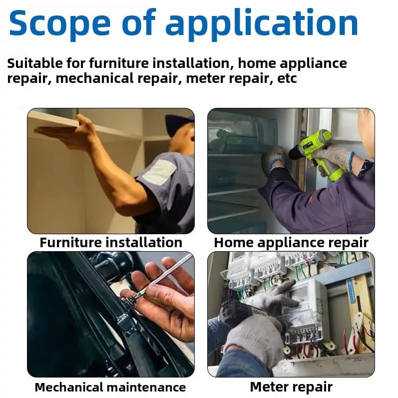 High-Magnetic Screwdriver Drill Bit Set, Lagonshop Durability Driver Bit, Electric Precision Screwdriver Set, Anti-Slip Electric Precision Sets (2*