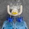 4Pcs Self-Adhesive Towel Hooks Cartoon Shape Slipper Rack Hanger Punching Free Small Item Hanging Hook
