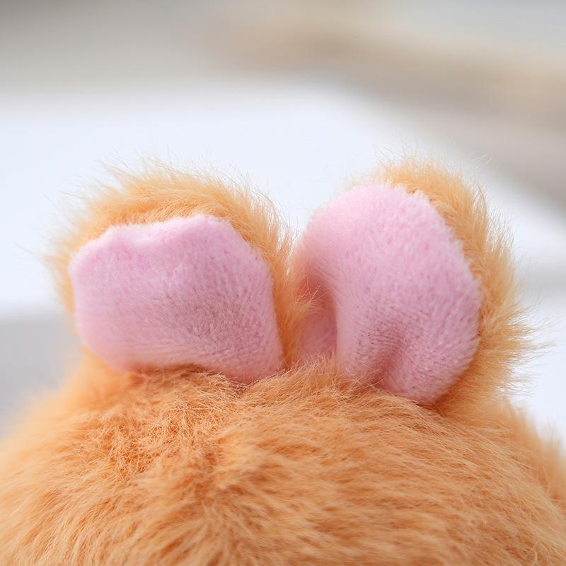 Whimsical Plush Bear And Rabbit Keychain Adorable Stuffed Animal Doll Backpacks For