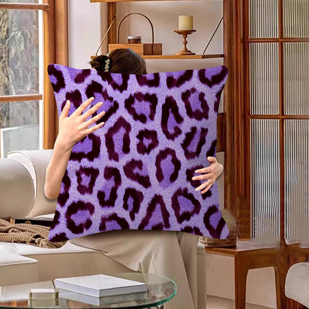 

Leopard Print Pillow Gifts Home Office Furnishings Bedroom Sofa Car Cushion Cover Case 45x45cm 30cmx30cm