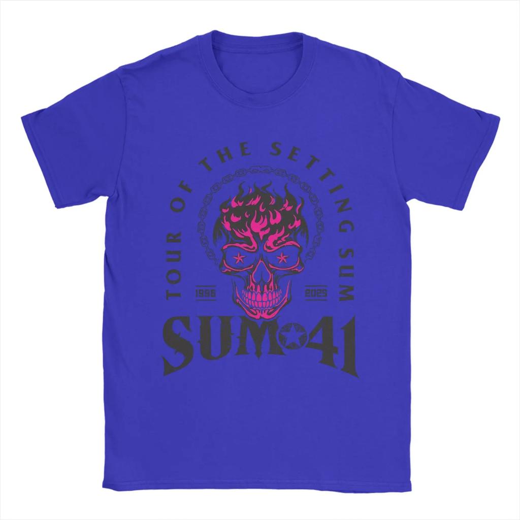 The Final Tour Sum 41 TShirt Unisex Women Funny Cotton Tee Shirt Round Collar Short Sleeve T Shirts Big Size Tops