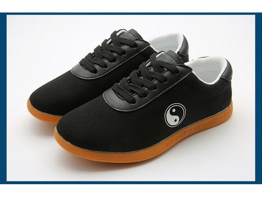 Unisex plátěné boty na Tai Chi s šlachovitou podrážkou pro trénink a soutěže bojových umění, vhodné pro děti i dospělé