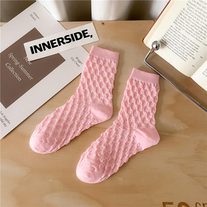New Fashion Trend Casual Stretch Women Combed Cotton Socks Autumn Winter Trendy Daily Basic Socks Street Hip Hop Style