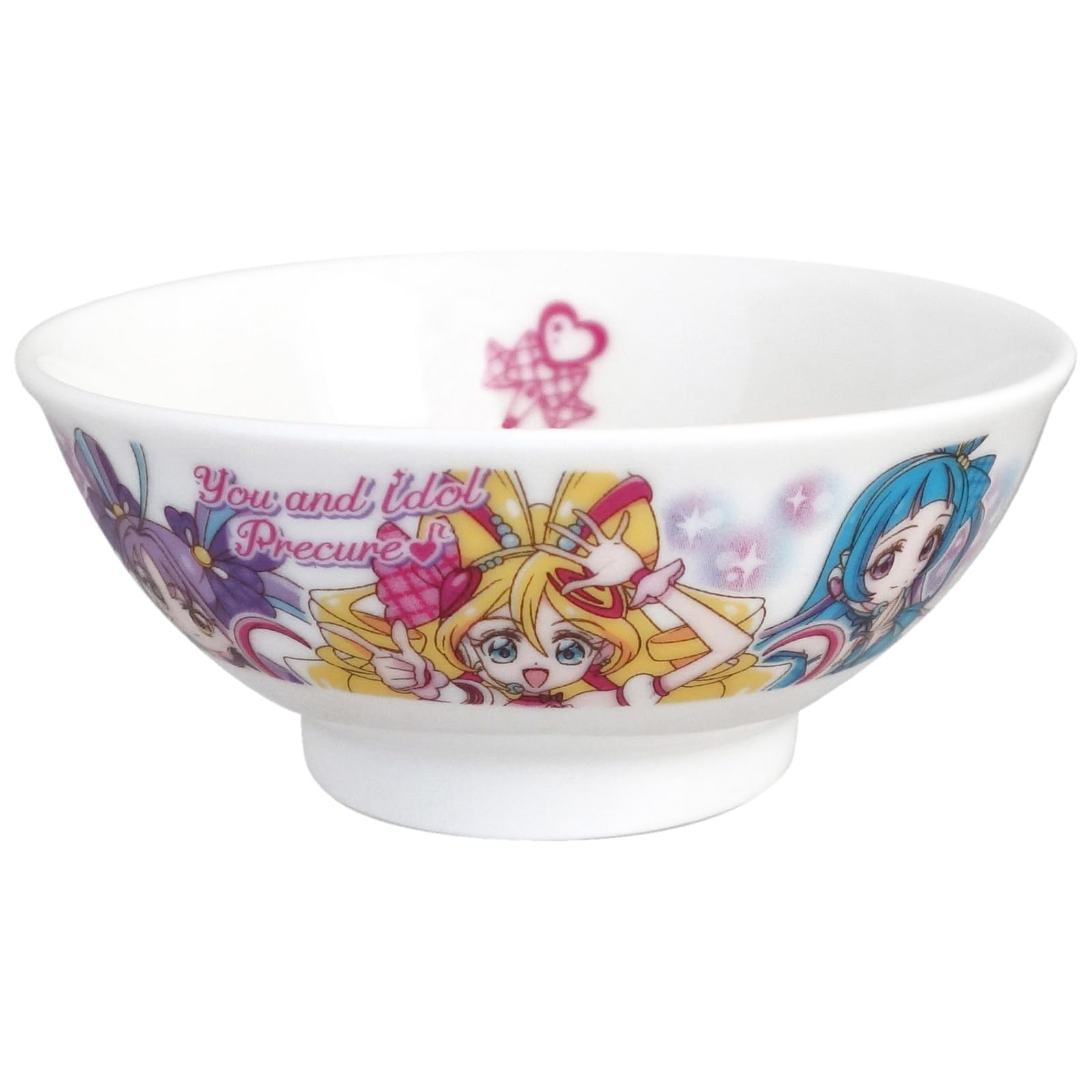 

Kimi to Idol Rice Microwave and Dishwasher Made in 075120 PreCure Bowl, 10.5cm, Safe, Tableware, Goods, Japan, белый