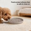 Silicone Dog Slow Feeder Bowl with Suction Cup Anti-Choking Non-Slip Puzzle Food Bowl for Dogs Cats Boredom Anxiety Relief