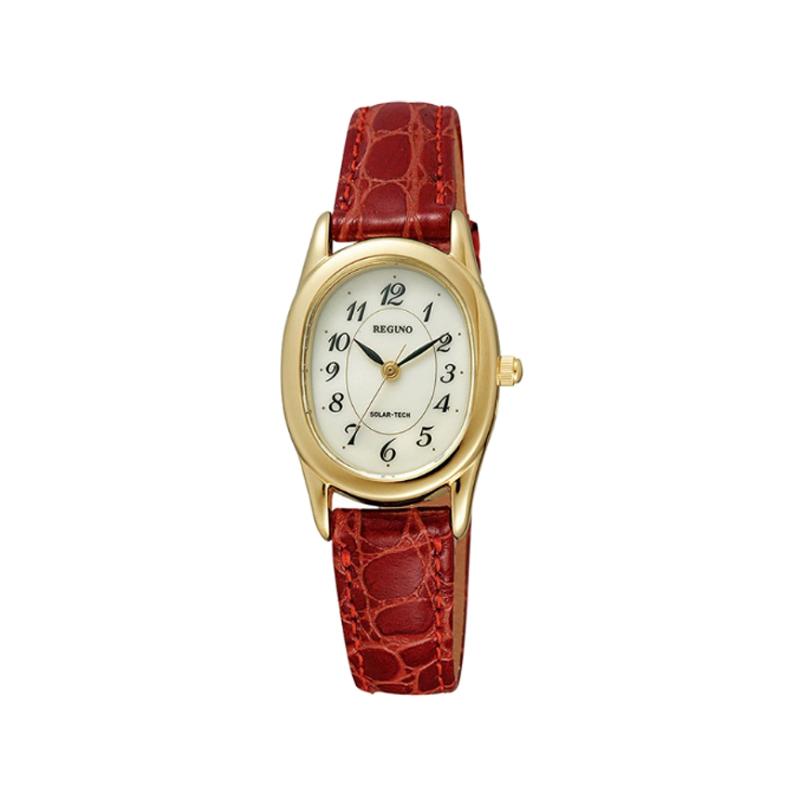 CITIZEN Reguno series 30 meters waterproof solar Quartz leather strap 22.2mm women s watch white dial RL26-2092C белый