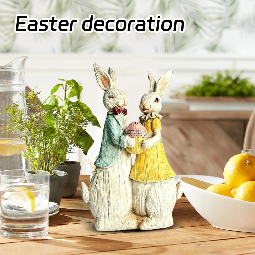 Paashaas Bloemenhouder Hars Ambacht, Decoratief Item voor Huis en Studie, Tuin en Ornament