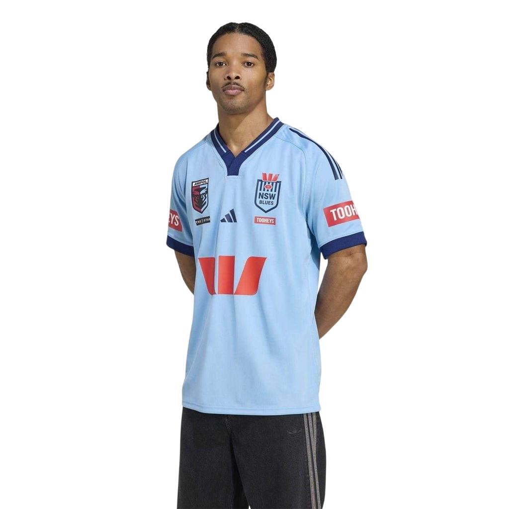 Adidas Mens 2025/2026 New South Wales Blues Lightweight Rugby Jersey