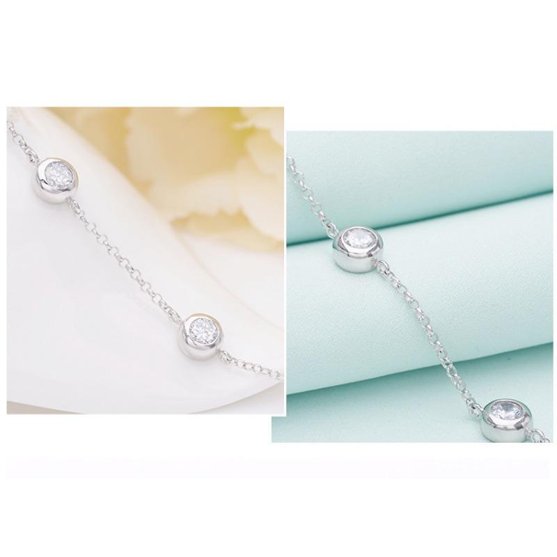 Simple Fashion Small Circle Bracelet Korean Style Bracelet 925 Sterling Silver Ornament