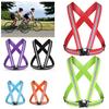 Cycling Reflective Strip Safety Vest Adjustable Highly Elastic Electric Scooter Reflective Vest For Running Jogging Fishing