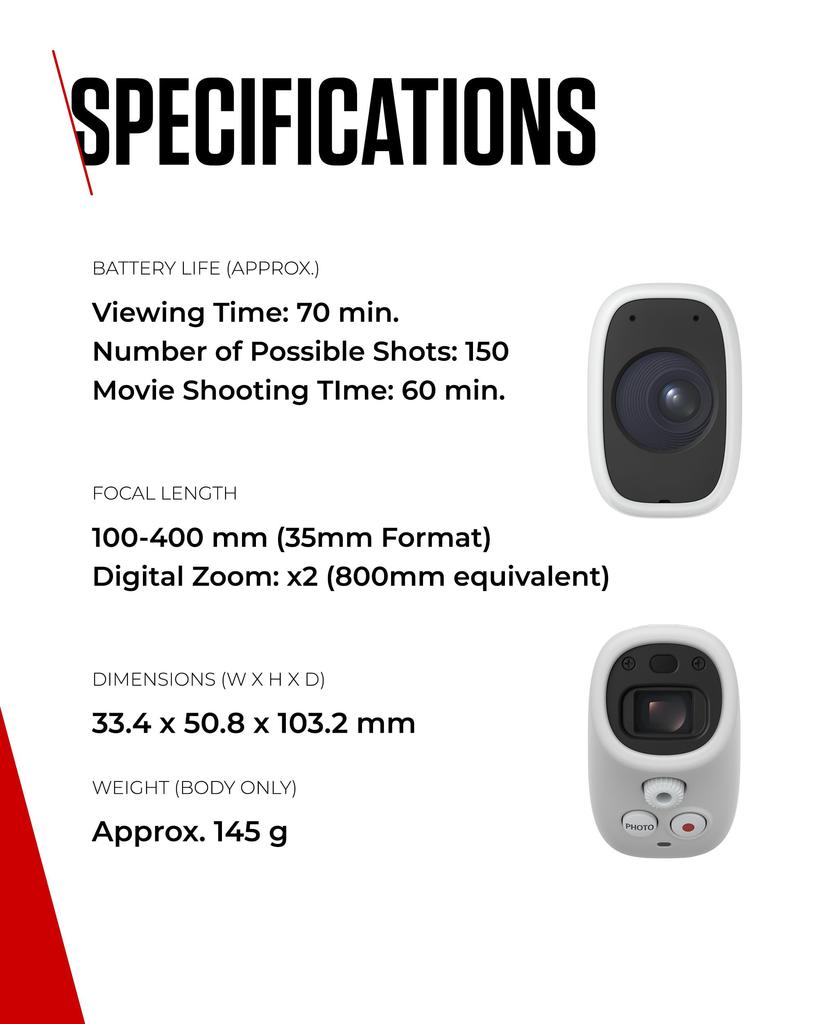 Canon PowerShot ZOOM Compact Digital Camera and PSZOOM Telescope for Taking Photos and Videos