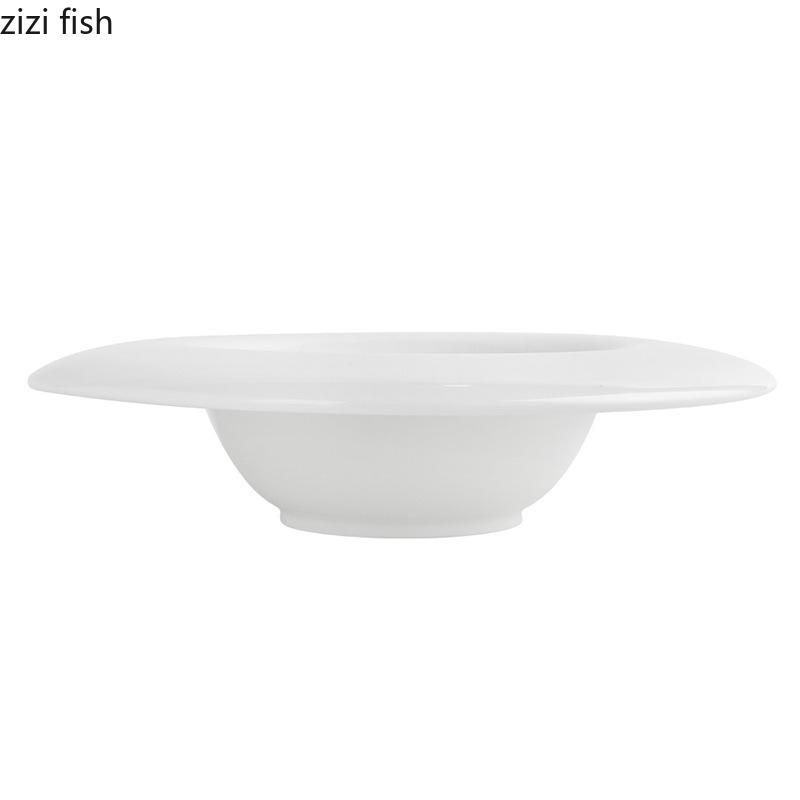 Westliche Keramik Speiseteller Pastateller Essteller Beidseitig Nudelschale Suppenteller Dessertschale Servierteller Tablett