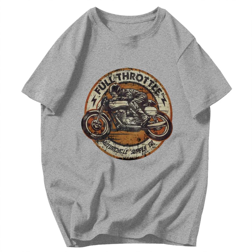 Men T Shirt Vintage Motorcycle Biker Streetwear Idea Y2K Graphic Quality Unisex Tops T Shirts