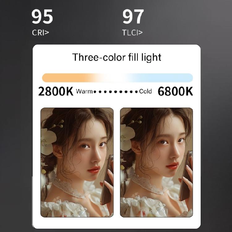 100W Professional Outdoor Photography Light Handheld Studio Video Lighting 2800-6800K Color Ranges Compactly Design