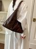 Vintage Soft Leather Women's Large Capacity Shoulder Bag - Stylish, Versatile Tote for Casual or Work Commute