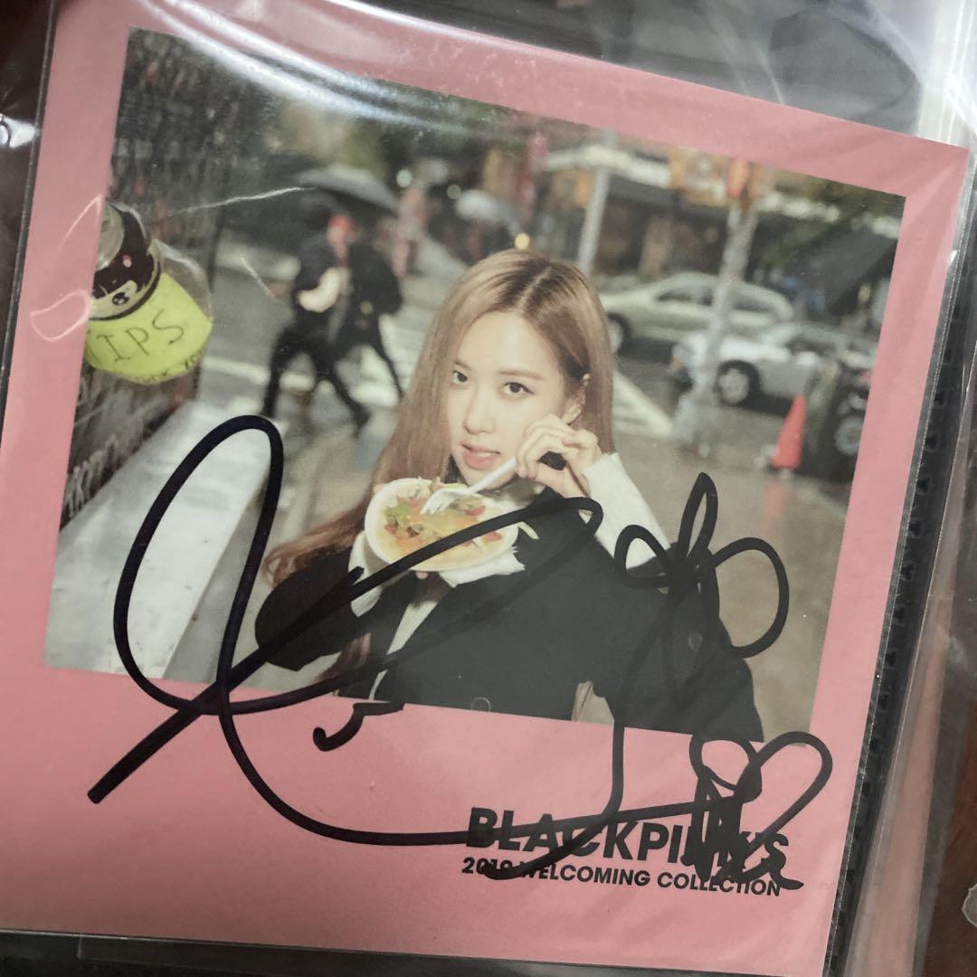 

[USED] Blackpink Rosé autograph
