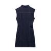2025 Spring/Summer Women's Elegant Sleeveless Lapel Dress - Slim Fit