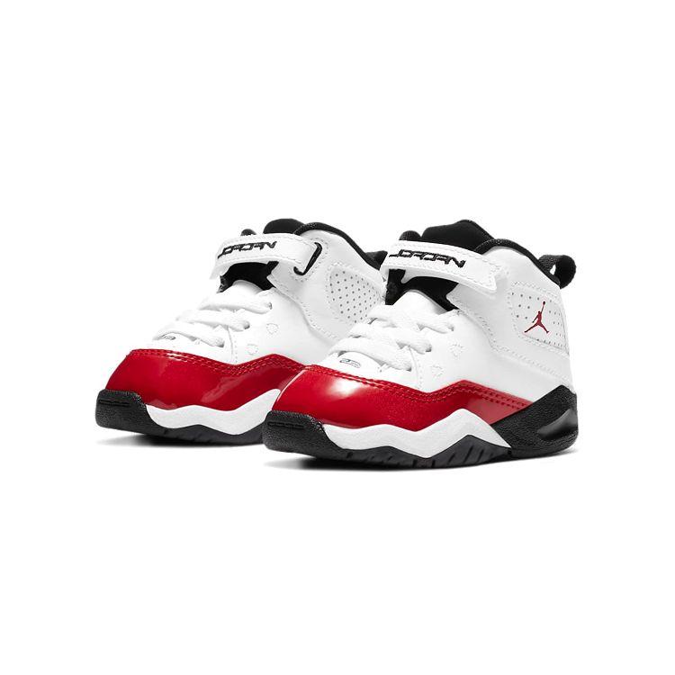 Air Jordan BLoyal TD White Gym Red Baby Sneakers Black CK1427-106