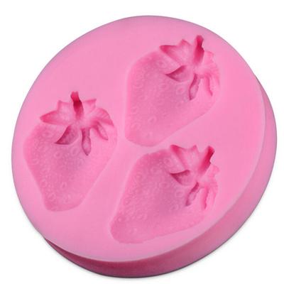 Moule en silicone pour fondant, gâteau, chocolat, décoration, pâtisserie, savon, fraise