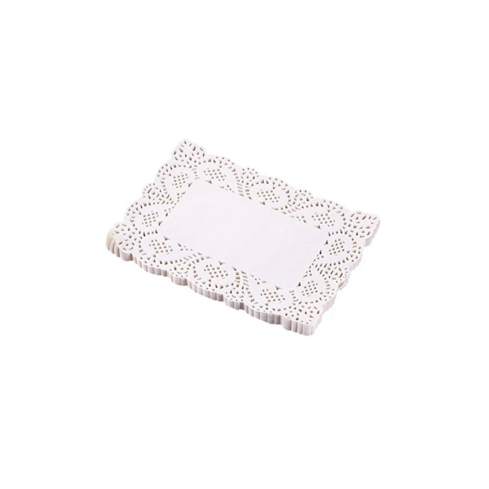 140Pcs/Bag Disposable Floral Base Paper Convenient Fried Food Mat Paper Dessert Mat Paper  Kitchen