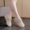 2025 summer little white shoes new Korean version ins female students height increase breathable sports board shoes trendy casual shoes T78-1