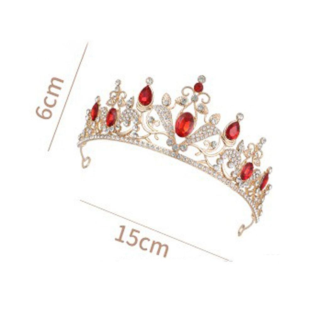 Alloy Crystal Headband Adjustable Wedding Hair Accessory Bridal Tiara Crown Princess Cosplay