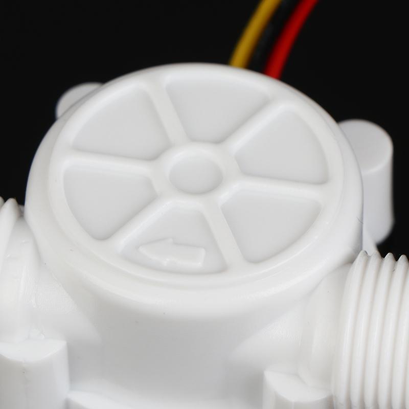 White Pe Flow Sensor Series Digital Liquid Flow Sensor Yf S401 S402 G3/4 G1/2 Hall Effect Inline Meter For Ro Machine