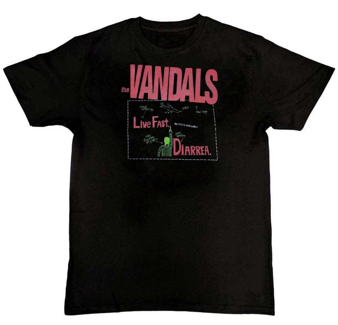 Футболка с графическим принтом Rock Live Fast Diarrea группы The Vandals S