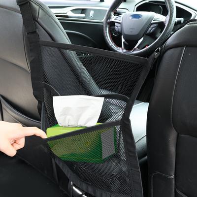 Elastická úložná síťová taška do auta mezi sedadly, dělicí dělič pro domácí mazlíčky, roztažitelná síťovaná taška, univerzální organizér, autopříslušenství