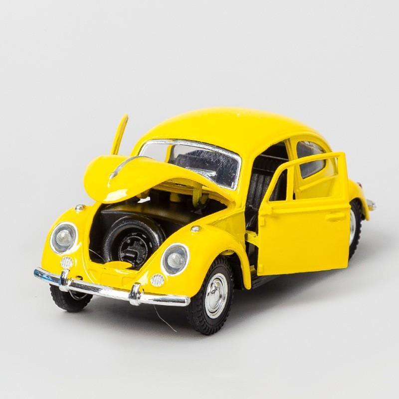 

Retro Alloy Classic Car Model 1:32 Scale Pull Back Diecast & Toys Vehicle Simulation car model Decor For Kids Boys Gifts жовтий