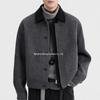 Men's Wool Goose Down Double-Sided Short Winter Jacket