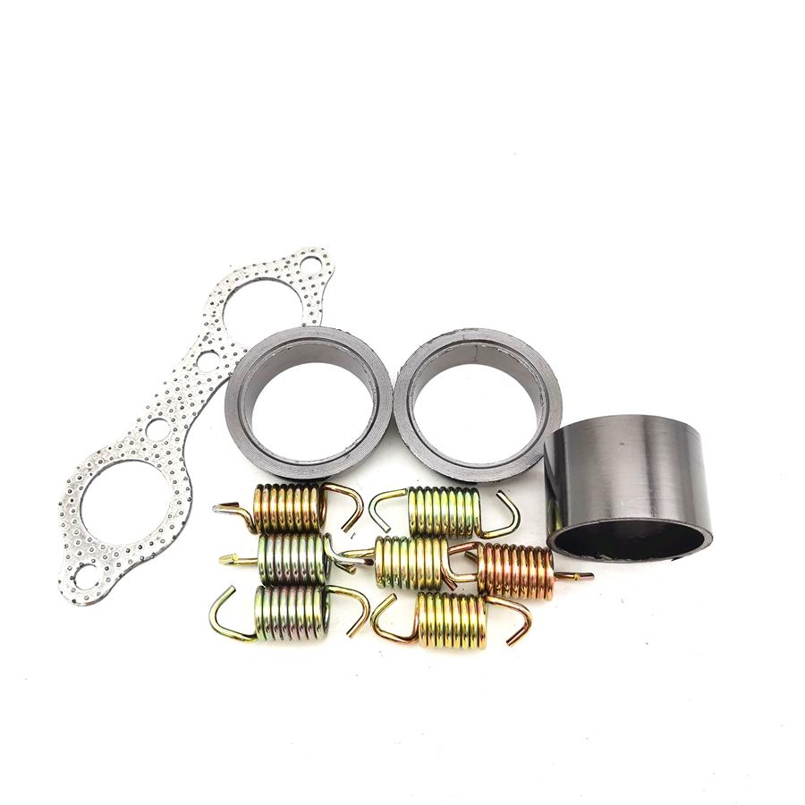 Exhaust Muffler Pipe Gasket and Spring Rebuild Kit For Polaris RZR 800 2008-2010