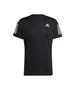 Adidas Own the Run Short Sleeve Running Silver Size T-Shirt, IPF29, Men's, Black/Reflective (H58591), J/M