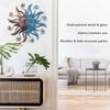 MUMTOP 13.26 Inch Metal Sun Moon Wall Decor, Inspiational Wall Sculpture Hanging Decorations Art for Indoor Outdoor Home Living Room Office Yard