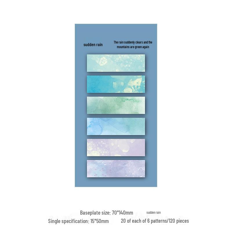 

Starry Sky Gradient Sticky Notes: Strong Adhesion, Writable, Tearable Page Markers
