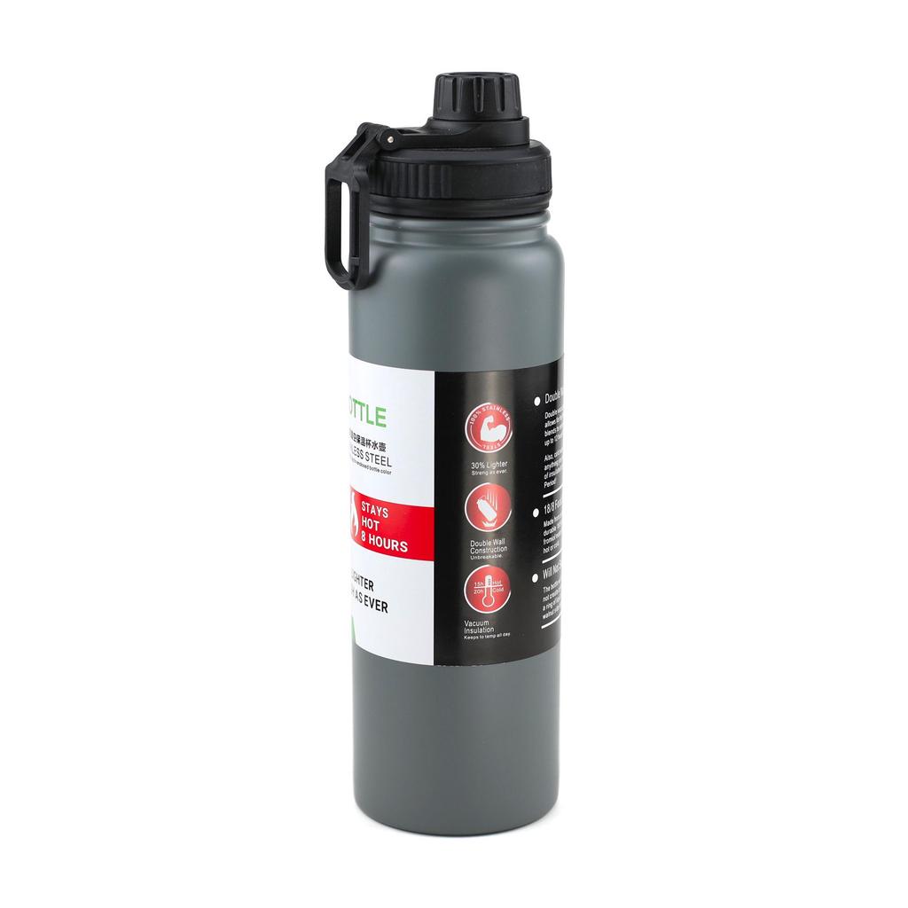 American-Style Large Capacity Stainless Steel Thermos - Portable Outdoor Sports Water Bottle