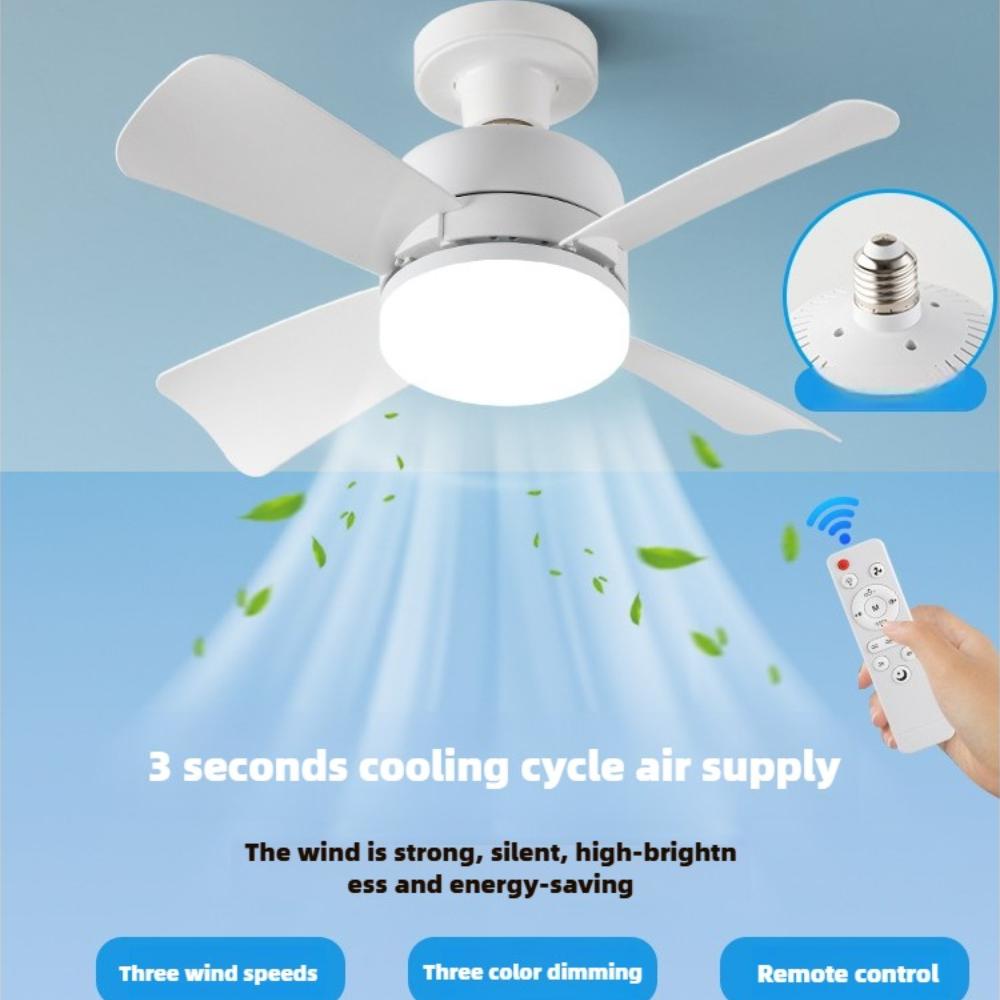 20W Ceiling Fan Light with Remote Control Smart Wireless Fan Lights for Living Room Study Household Use Decorative Lighting